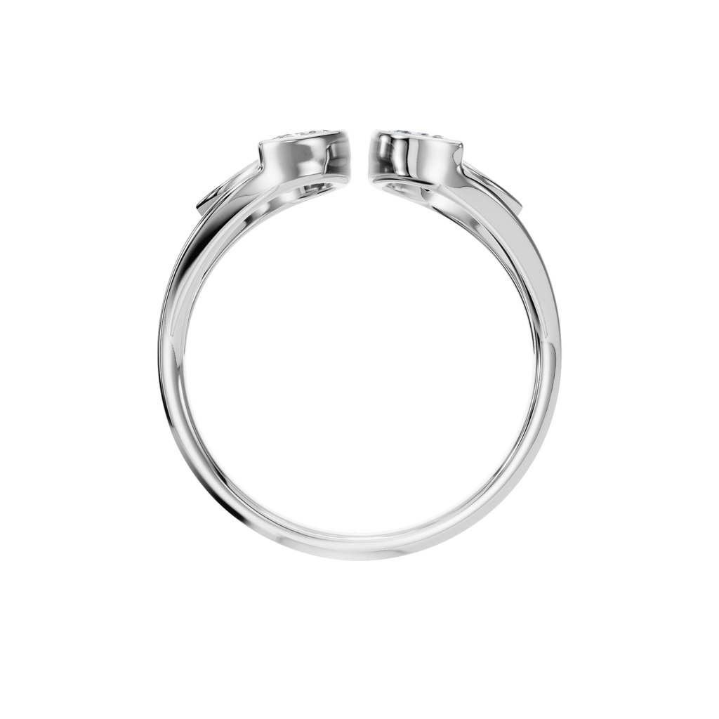 FLOWER OPEN WEDDING RING