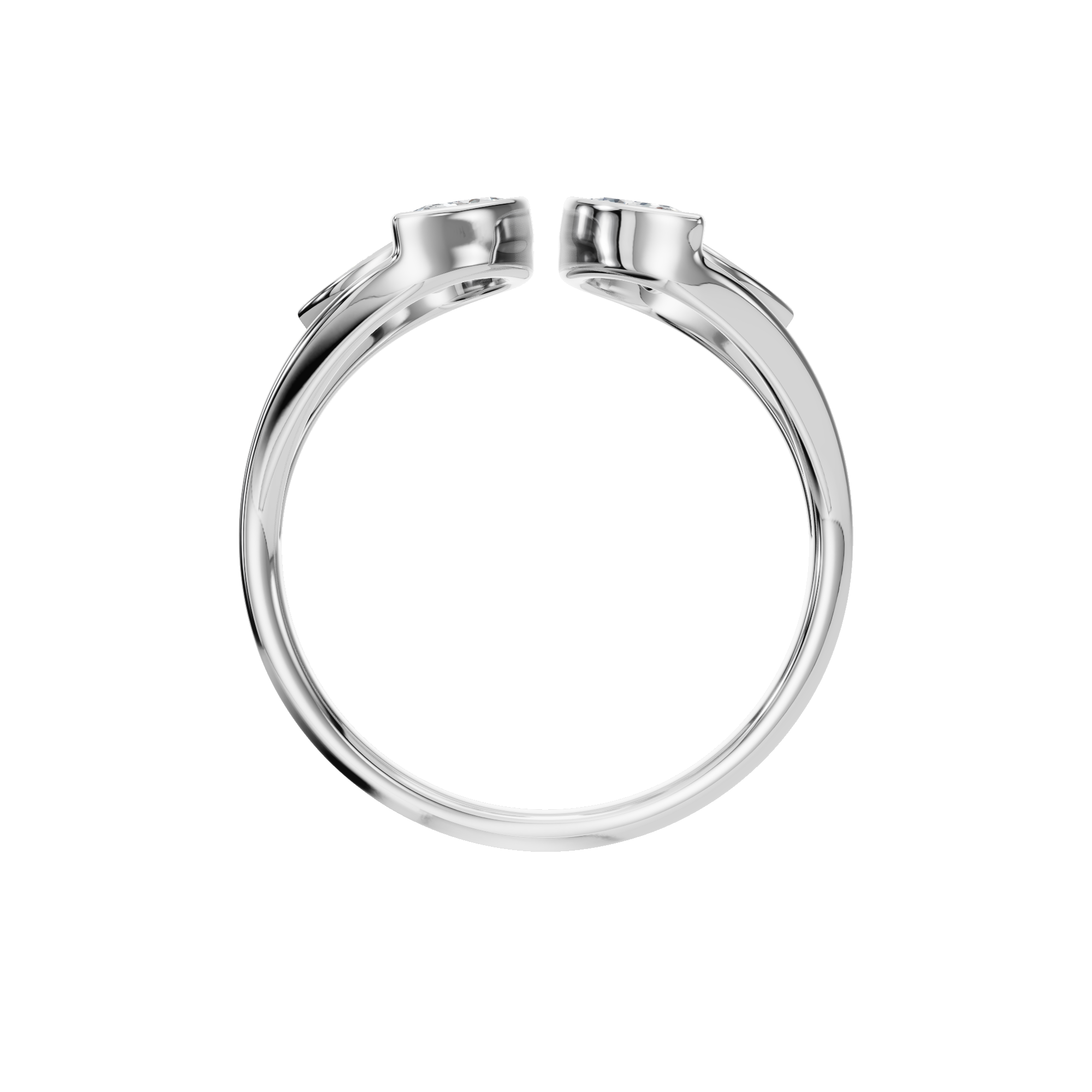 FLOWER OPEN WEDDING RING