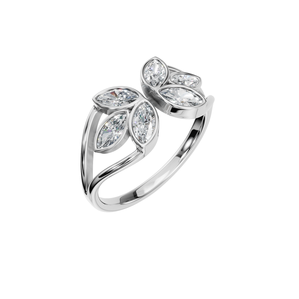 FLOWER OPEN WEDDING RING