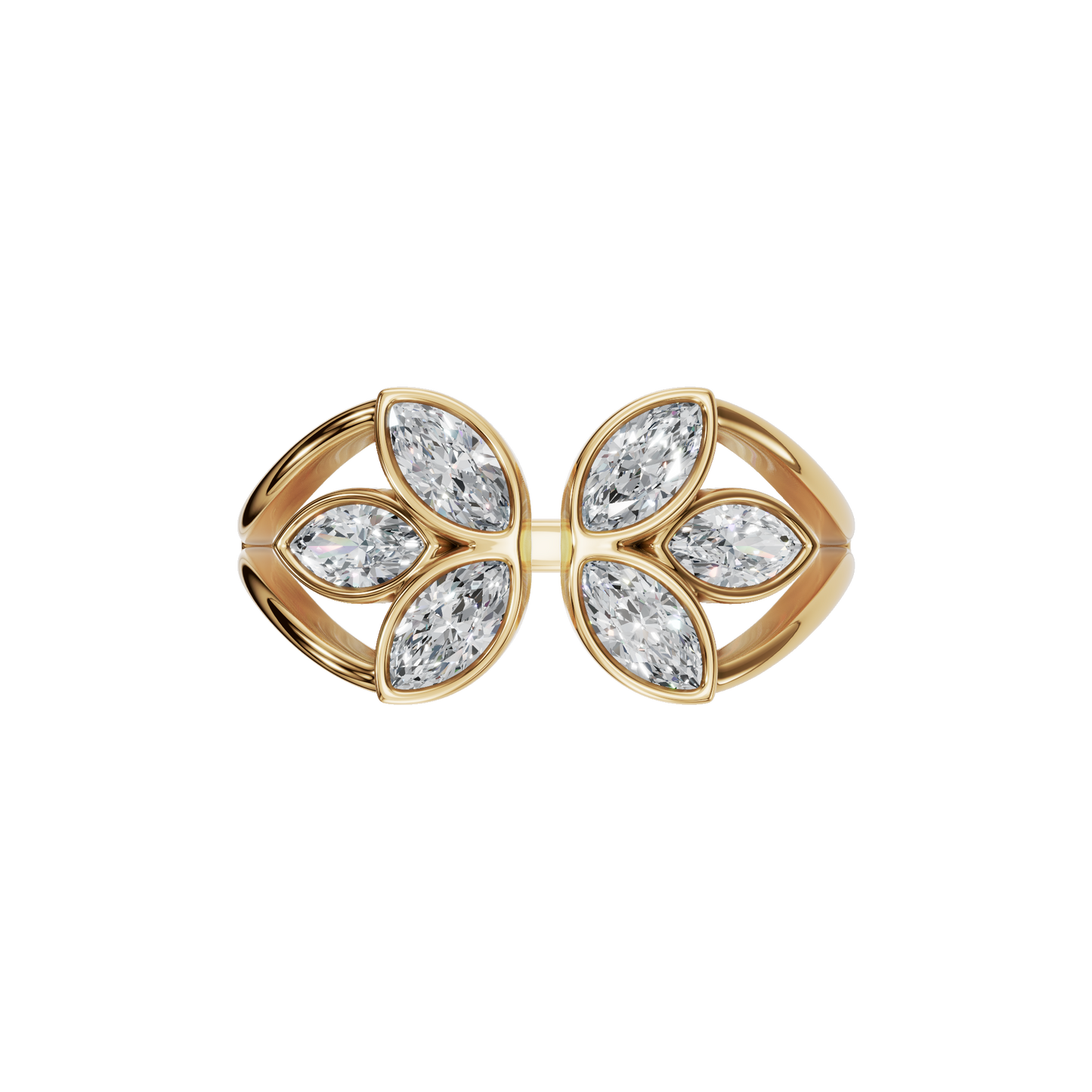 FLOWER OPEN WEDDING RING - M&D Signature Jewels