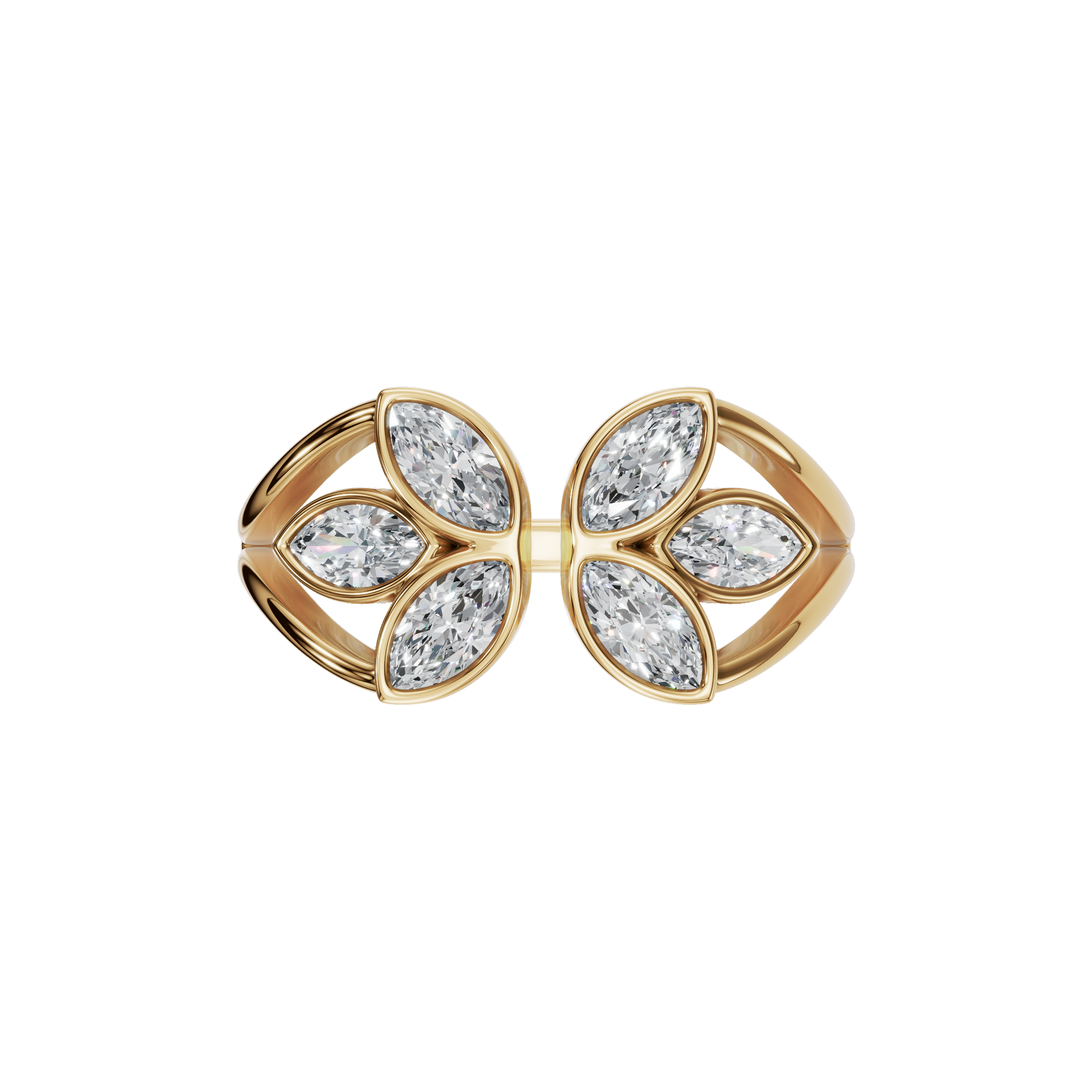 FLOWER OPEN WEDDING RING - M&D Signature Jewels