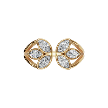 FLOWER OPEN WEDDING RING - M&D Signature Jewels