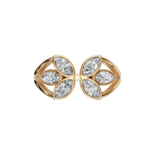 FLOWER OPEN WEDDING RING - M&D Signature Jewels