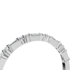 BAGUETTE ROUND WEDDING BAND