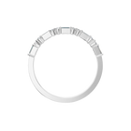 BAGUETTE ROUND WEDDING BAND