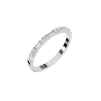 BAGUETTE ROUND WEDDING BAND