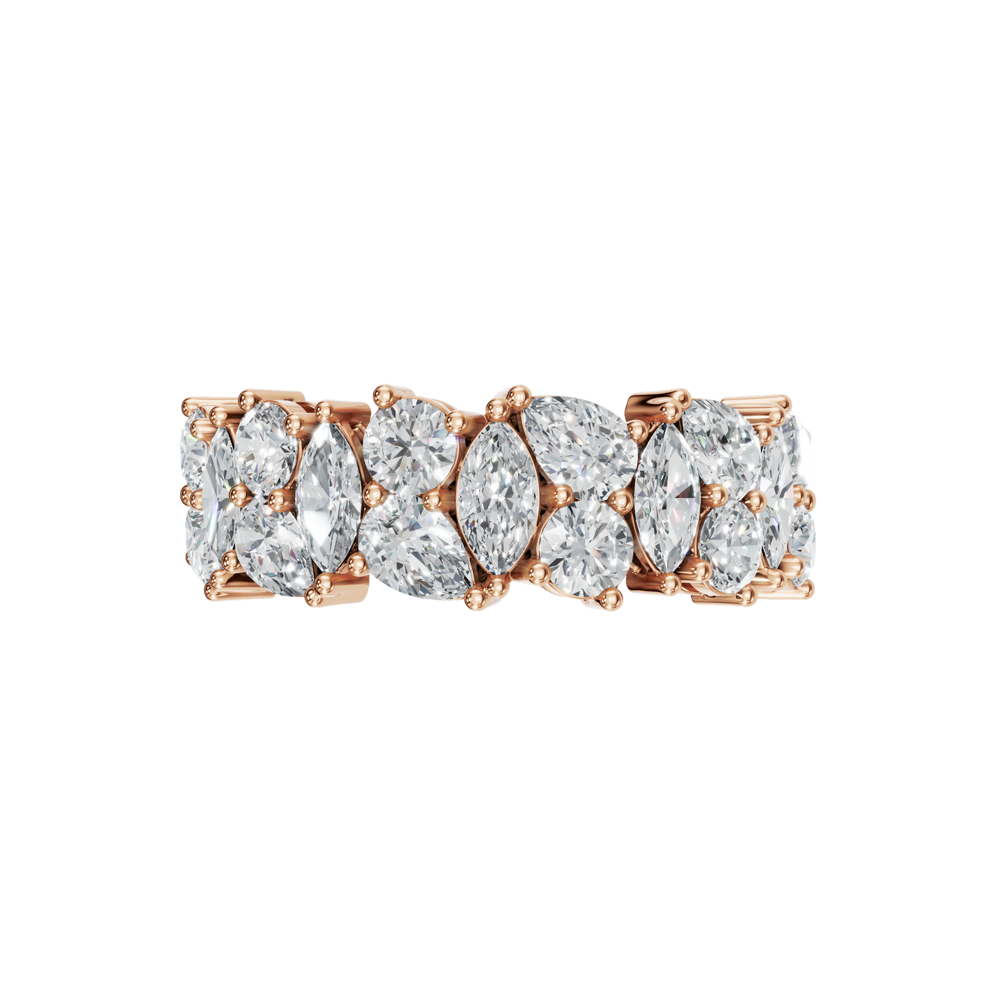 MULTI-SHAPE WEDDING BAND - M&D Signature Jewels