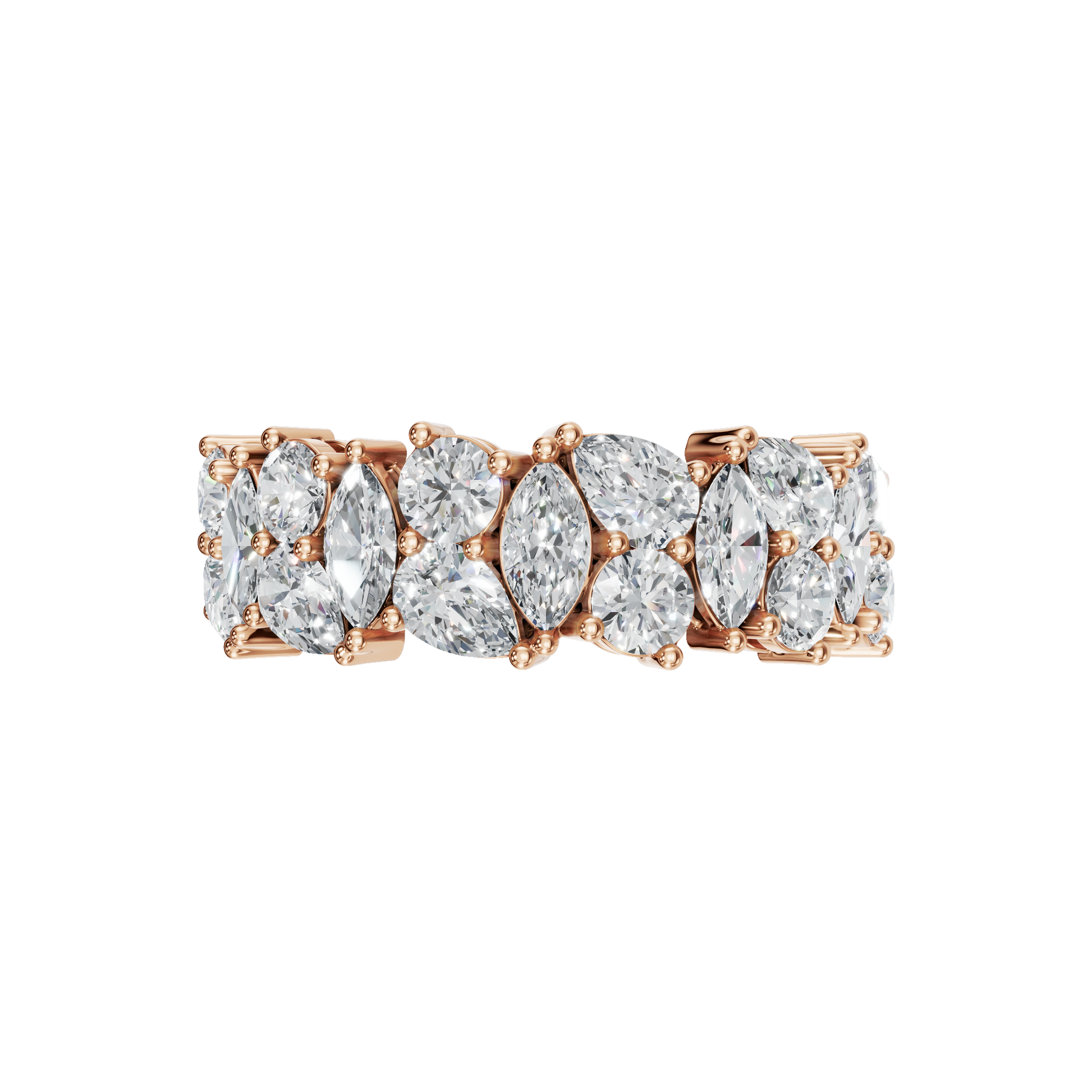 MULTI-SHAPE WEDDING BAND - M&D Signature Jewels