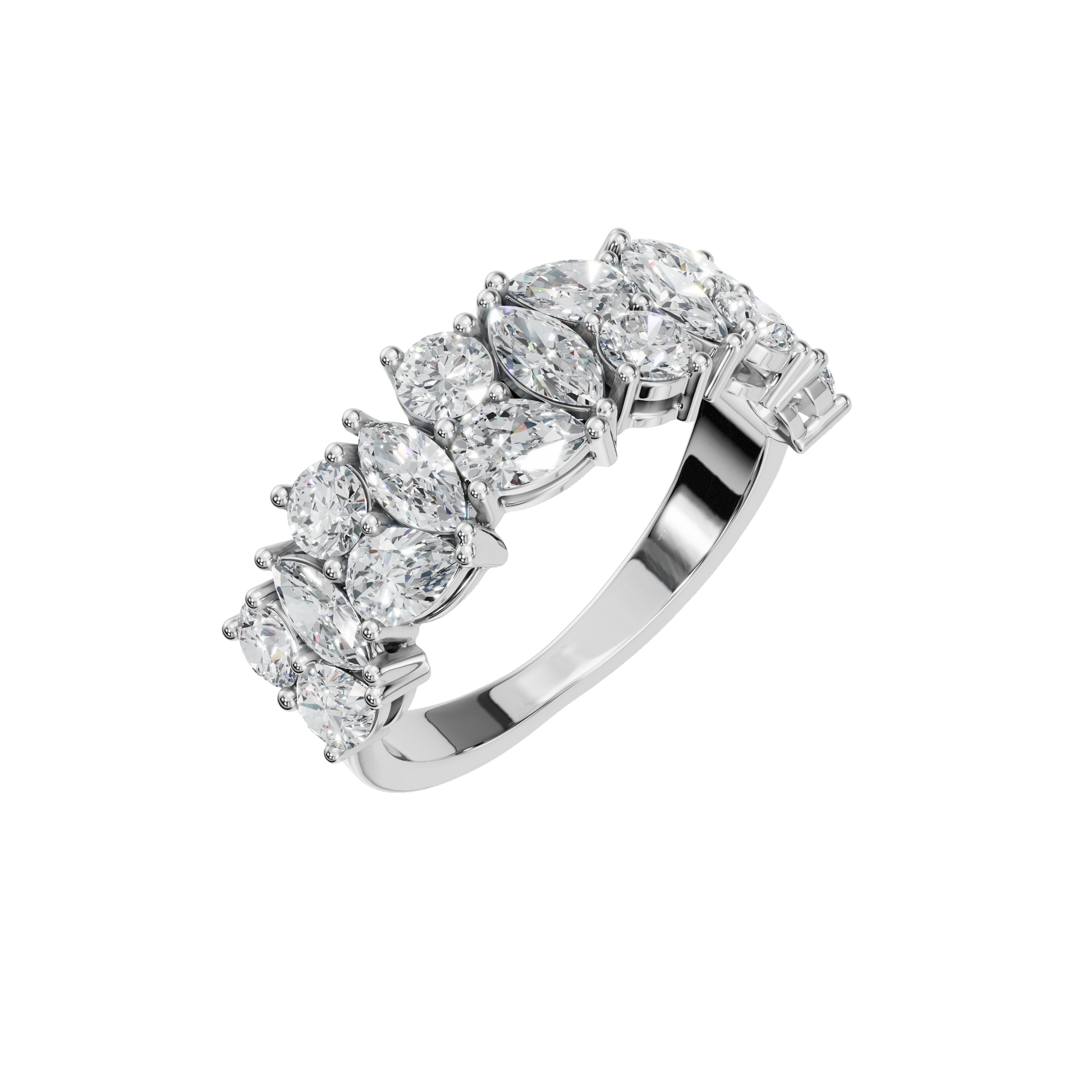MULTI-SHAPE WEDDING BAND - M&D Signature Jewels