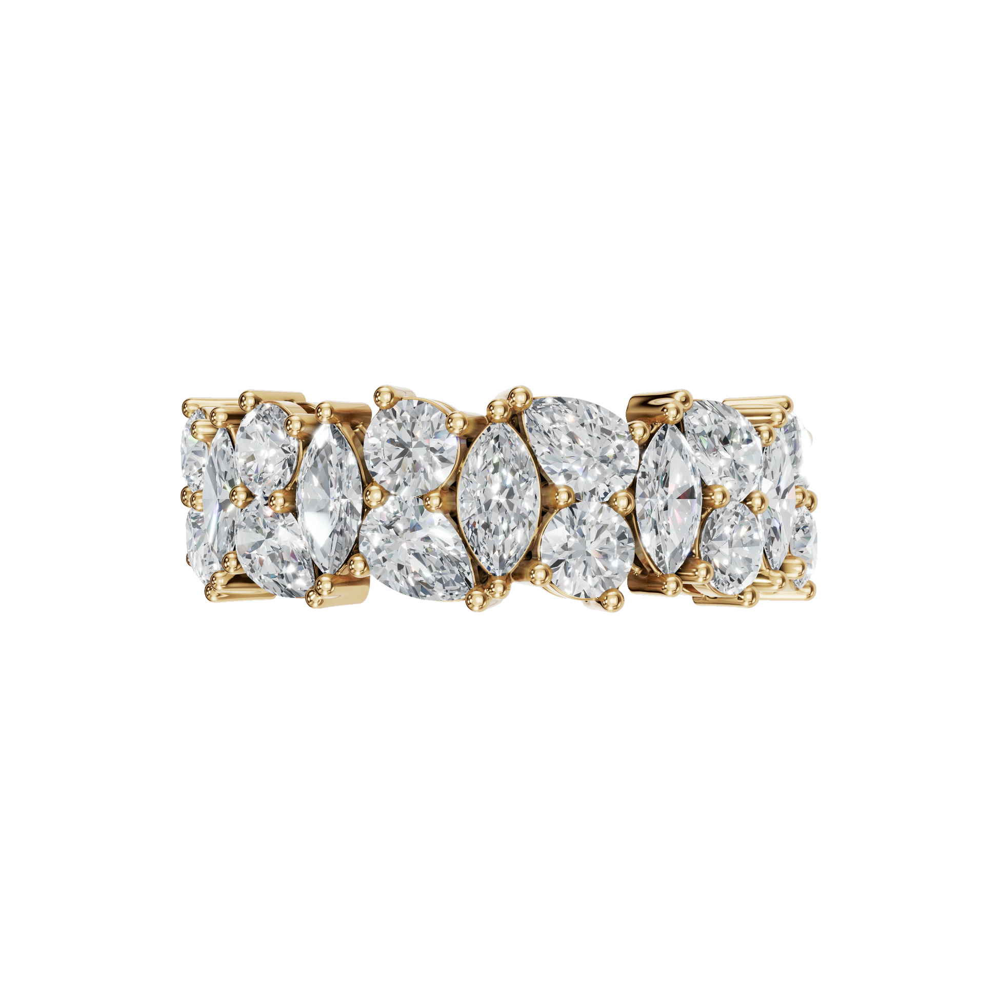 MULTI-SHAPE WEDDING BAND - M&D Signature Jewels