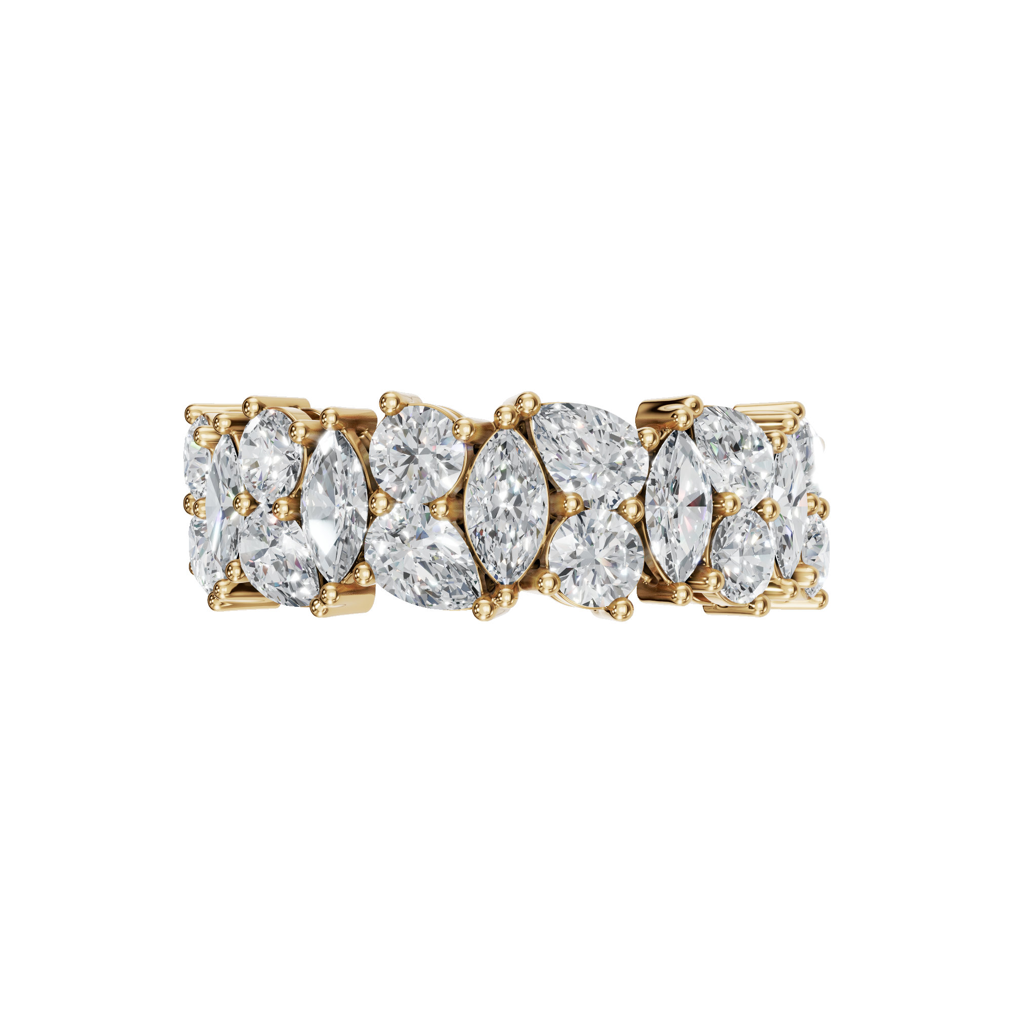 MULTI-SHAPE WEDDING BAND