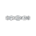 OVAL E-W HALF ETERNITY WEDDING BAND