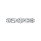 OVAL E-W HALF ETERNITY WEDDING BAND