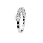 OVAL E-W HALF ETERNITY WEDDING BAND