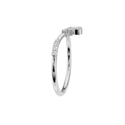 PEAR ROUND WEDDING BAND - M&D Signature Jewels