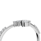 PEAR ROUND WEDDING BAND