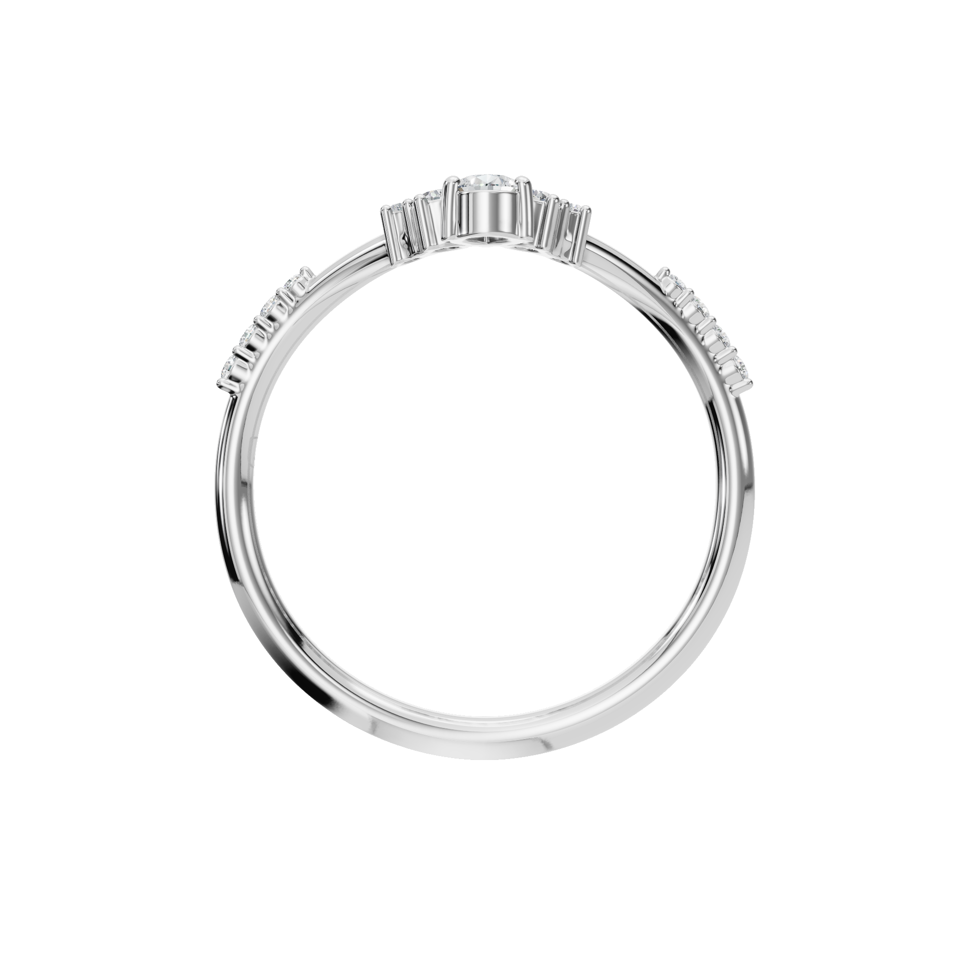 PEAR ROUND WEDDING BAND