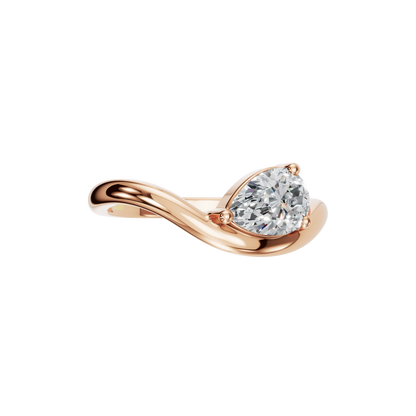 PEAR FANCY SOLITAIRE RING - M&D Signature Jewels