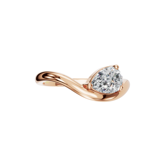 PEAR FANCY SOLITAIRE RING - M&D Signature Jewels