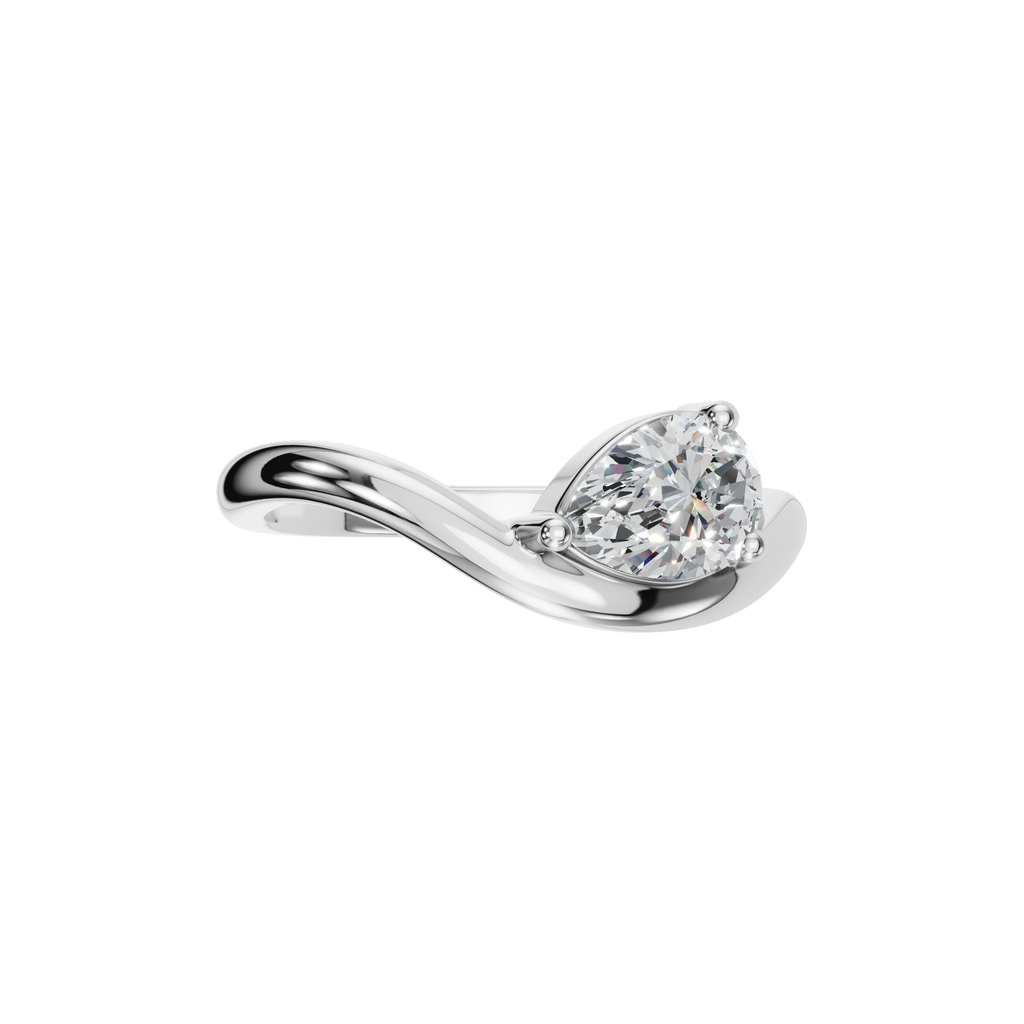 PEAR FANCY SOLITAIRE RING