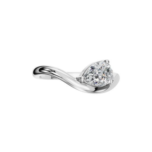 PEAR FANCY SOLITAIRE RING