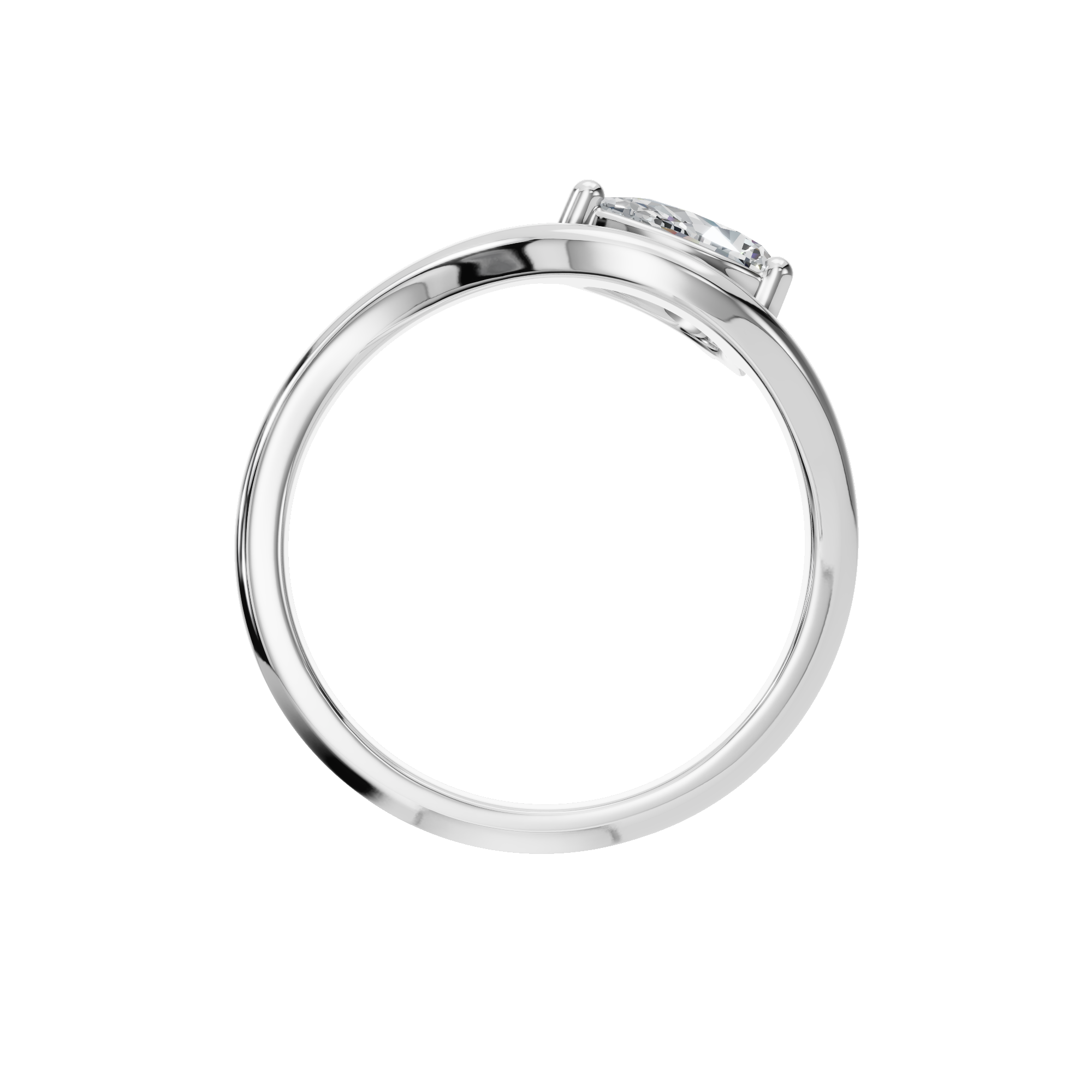PEAR FANCY SOLITAIRE RING
