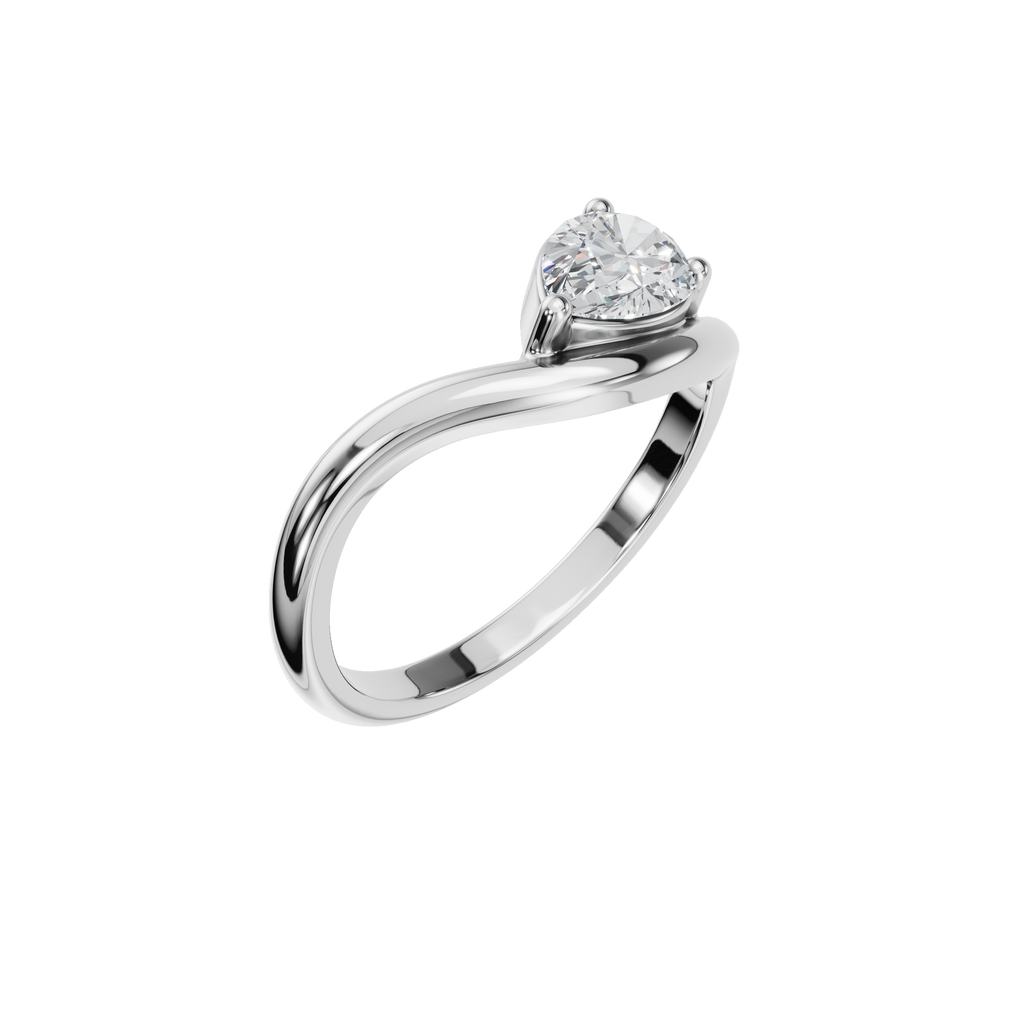 PEAR FANCY SOLITAIRE RING