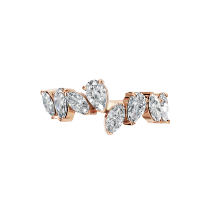 PEAR MARQUISE WEDDING BAND - M&D Signature Jewels
