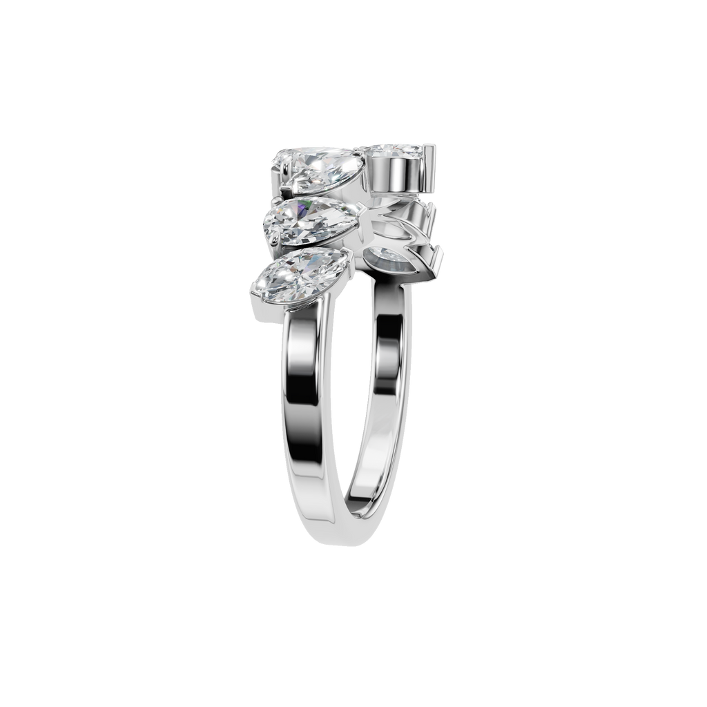 PEAR MARQUISE WEDDING BAND