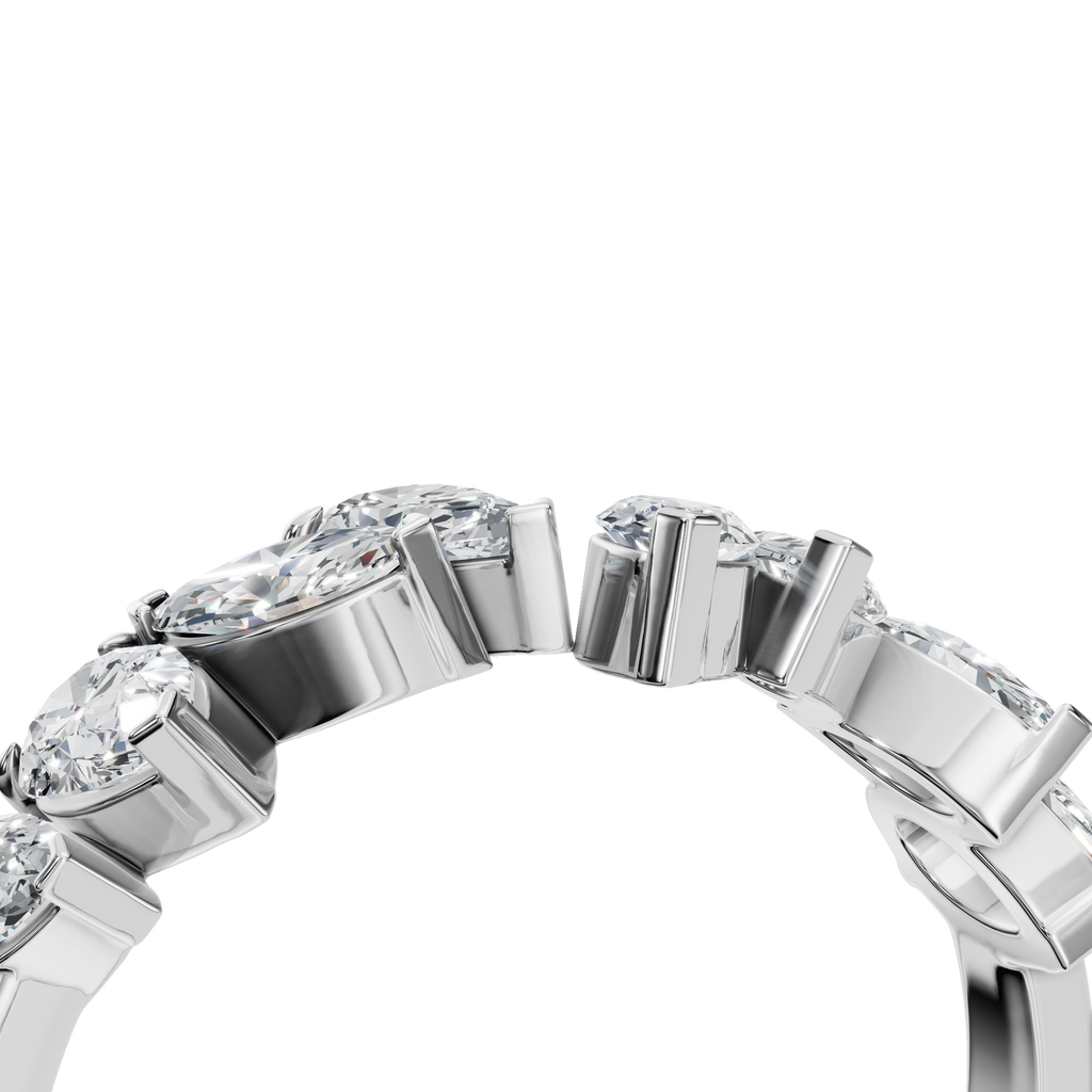PEAR MARQUISE WEDDING BAND