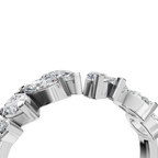 PEAR MARQUISE WEDDING BAND
