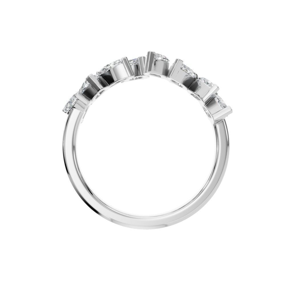 PEAR MARQUISE WEDDING BAND