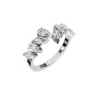 PEAR MARQUISE WEDDING BAND