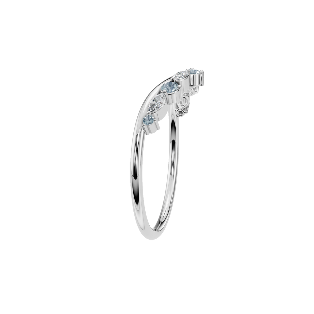 ROUND MARQUISE WEDDING BAND