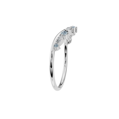 ROUND MARQUISE WEDDING BAND - M&D Signature Jewels