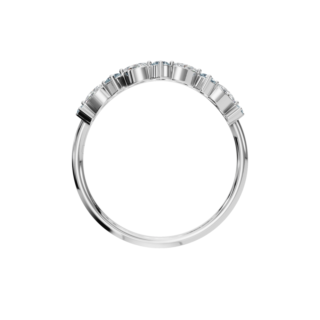ROUND MARQUISE WEDDING BAND