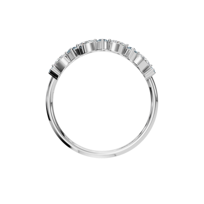 ROUND MARQUISE WEDDING BAND - M&D Signature Jewels