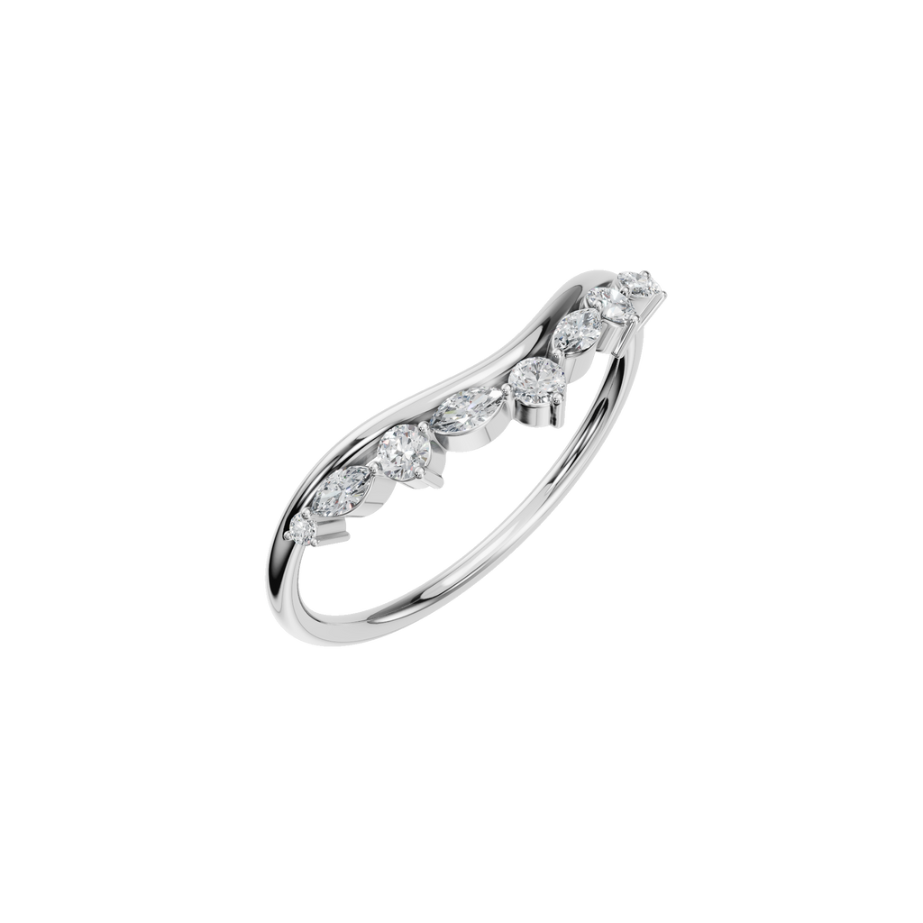 ROUND MARQUISE WEDDING BAND