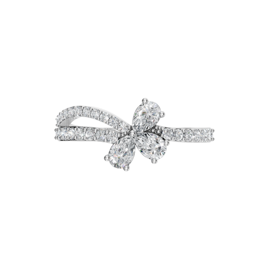 PEAR PAVE WEDDING BAND