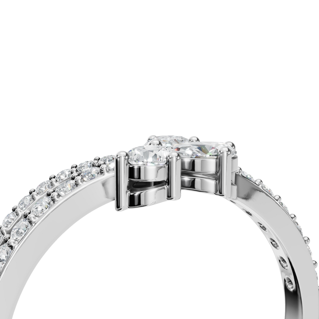PEAR PAVE WEDDING BAND