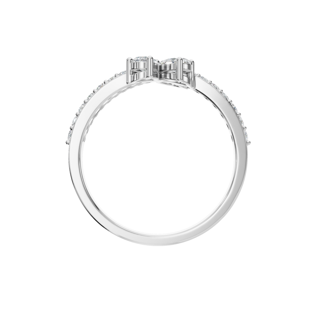 PEAR PAVE WEDDING BAND