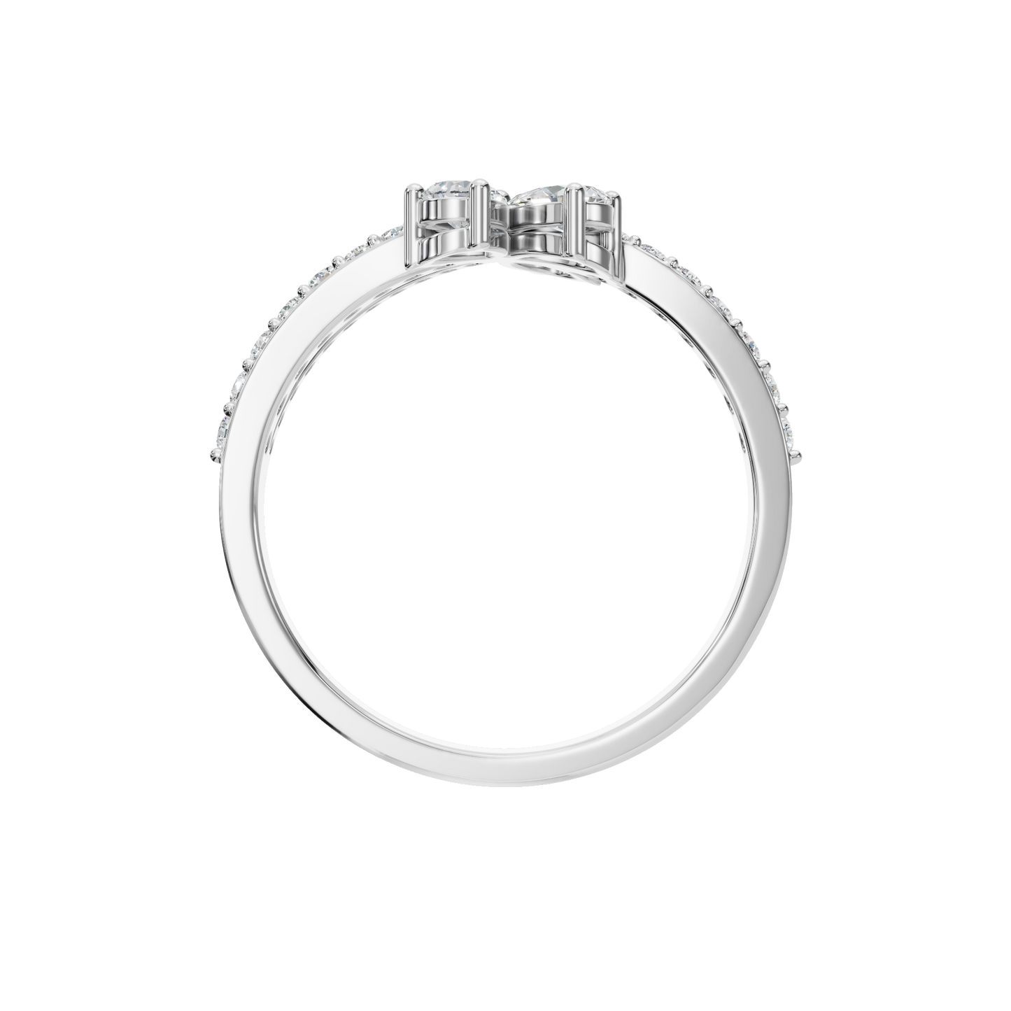 PEAR PAVE WEDDING BAND - M&D Signature Jewels