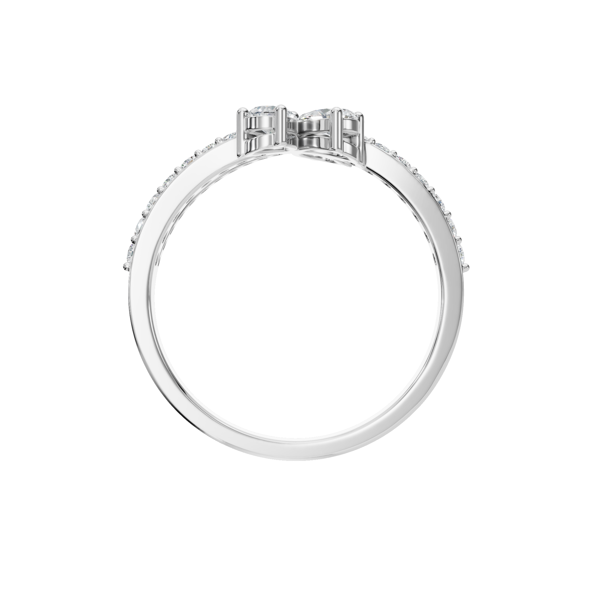 PEAR PAVE WEDDING BAND
