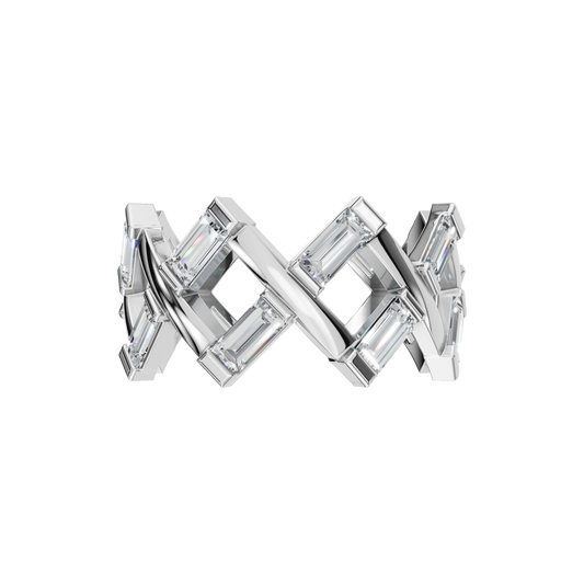 FANCY BAGUETTE WEDDING BAND