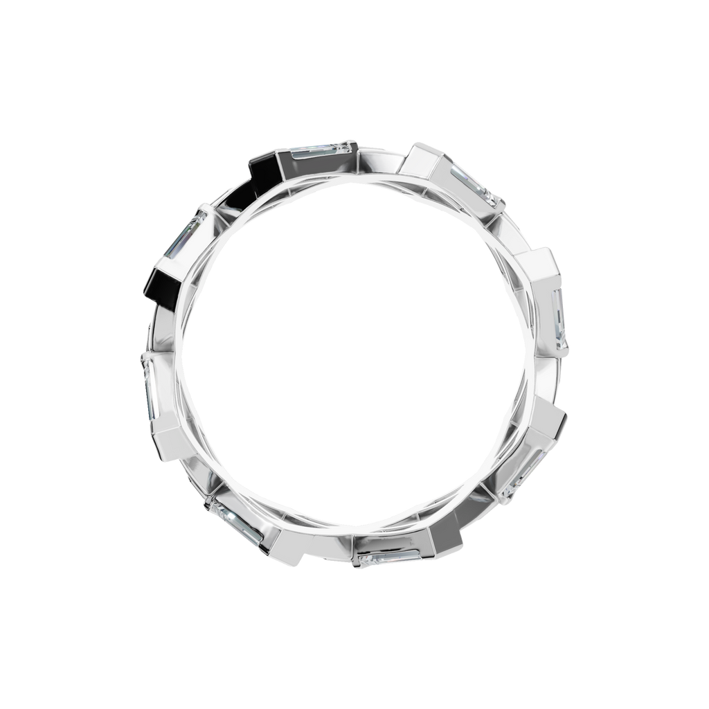 FANCY BAGUETTE WEDDING BAND
