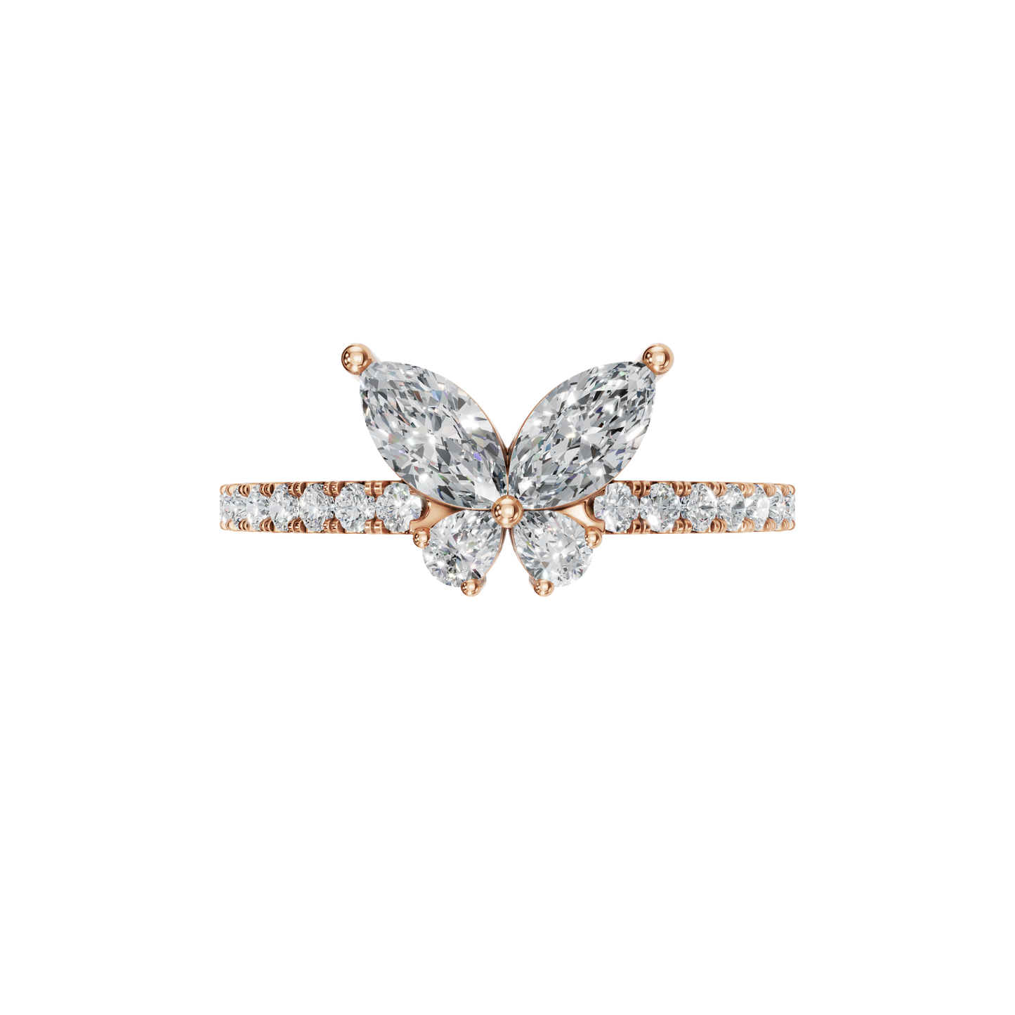 BUTTERFLY WEDDING BAND - M&D Signature Jewels