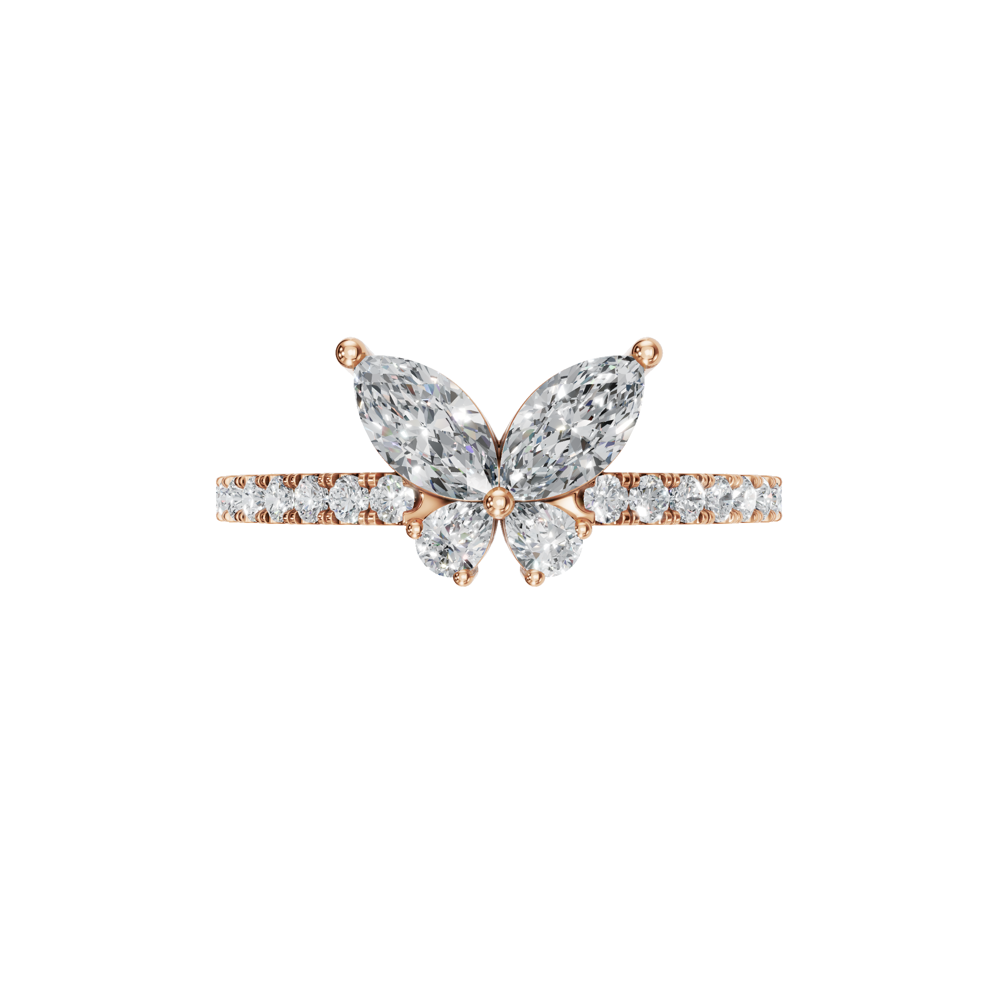 BUTTERFLY WEDDING BAND