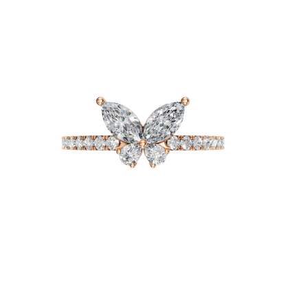 BUTTERFLY WEDDING BAND - M&D Signature Jewels
