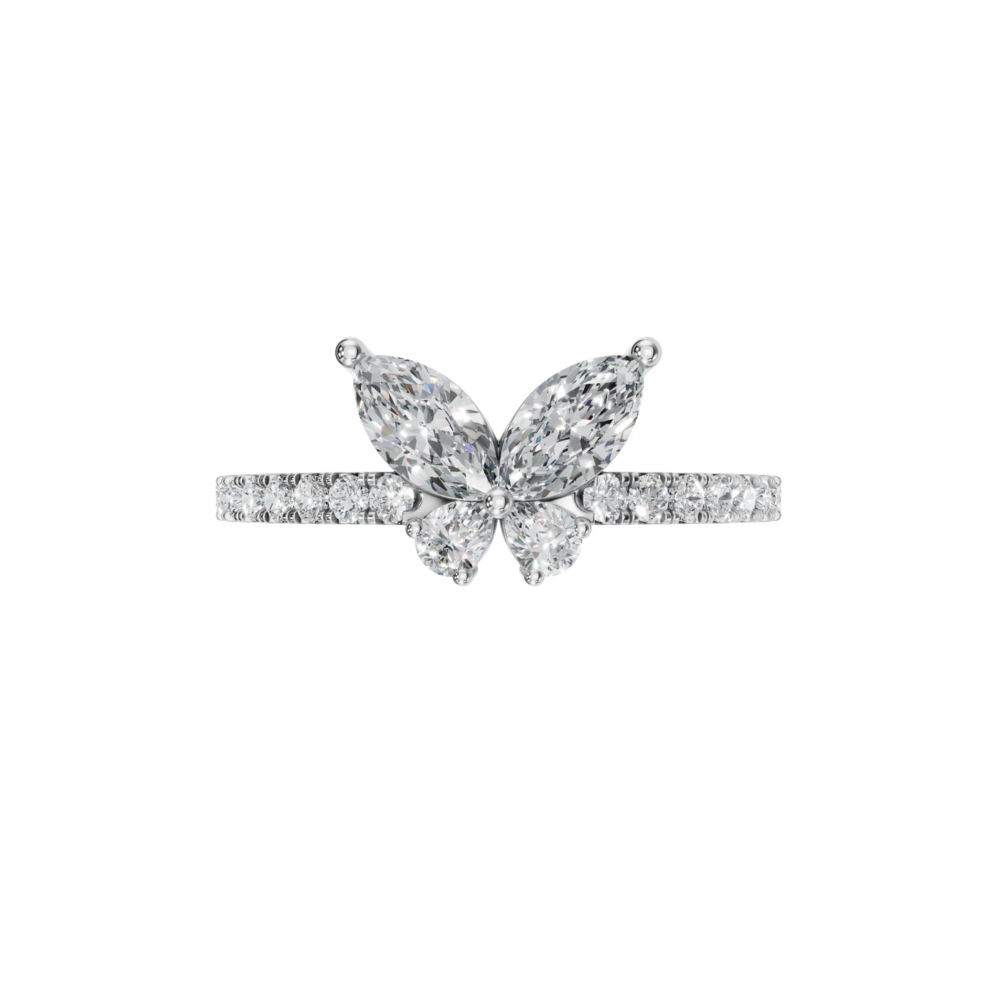BUTTERFLY WEDDING BAND - M&D Signature Jewels