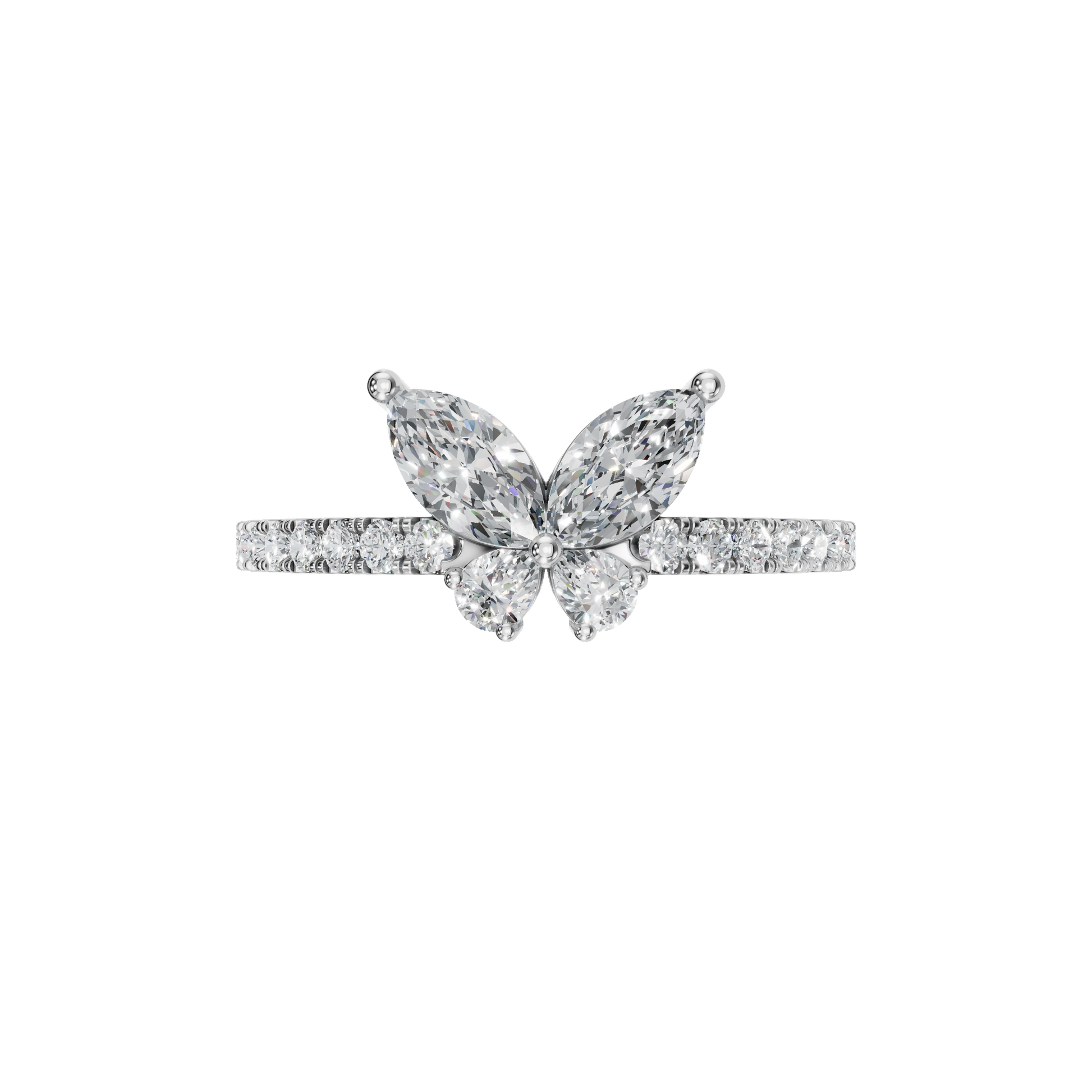 BUTTERFLY WEDDING BAND - M&D Signature Jewels